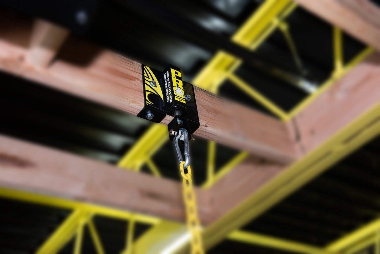 PRO Mountings - Rafter Heavy Bag Hanger for 120 lb Heavy Bags and Punching Bags | Easy Installation Directly into Wooden Rafters or Drywall | Noise Reducing Ceiling Mount for Bags Up to 120 Pounds PRO Mountings