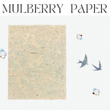 LIGHUFEIC 50 Pcs Mulberry Paper Sheets Natural Wood Fiber Rice Paper Handmade Decoupage art Tissue Paper Art Craft Origami for Kids Adults Gift Wrap Card Making and DIY Crafts(8 x 11 Inch) LIGHUFEIC