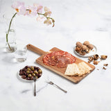 Villa Acacia Wooden Cutting Board - 17 x 7 Inch Wood Board Serving Tray for Bread and Cheese with Handle - Decorative Charcuterie Boards for New Home, Wedding Gift Thirteen Chefs