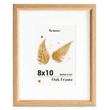 Fun Memories 8x10 Oak Picture Frame for Wall, 8x10 Frame with Matted to 5x7, Solid Wood Picture Frames for Wall Art Photo and Prints (Beige, 1 Pack) Fun Memories