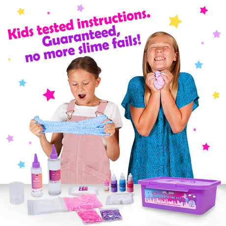 Original Stationery Mini Unicorn Slime Kit for Girls Ages 8-12, Create Unicorn Sparkle, Foam, Clay and Jelly Cube Slime, Fun Crafts for Kids Original Stationery