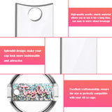Vodolo Sublimation Name Plate for 30 Oz Stanley Cups,12 PCS Nameplate Personalized Name Tag Blank Compatible with Stanley Tumbler Topper Lid Accessories Vodolo