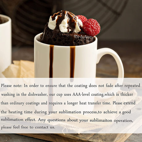 TANGLONG Sublimation Mugs,Sublimation Mugs Blank,Sublimation Mugs 15 oz,Sublimation Coffee Mugs,Bulk Mugs for Coffee,Latte,Hot Cocoa Set of 12 TANGLONG