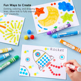 Shuttle Art Dot Markers, 10 Colors Washable Markers for Toddlers,Bingo Daubers Supplies Kids Preschool Children, Non Toxic Water-Based Shuttle Art