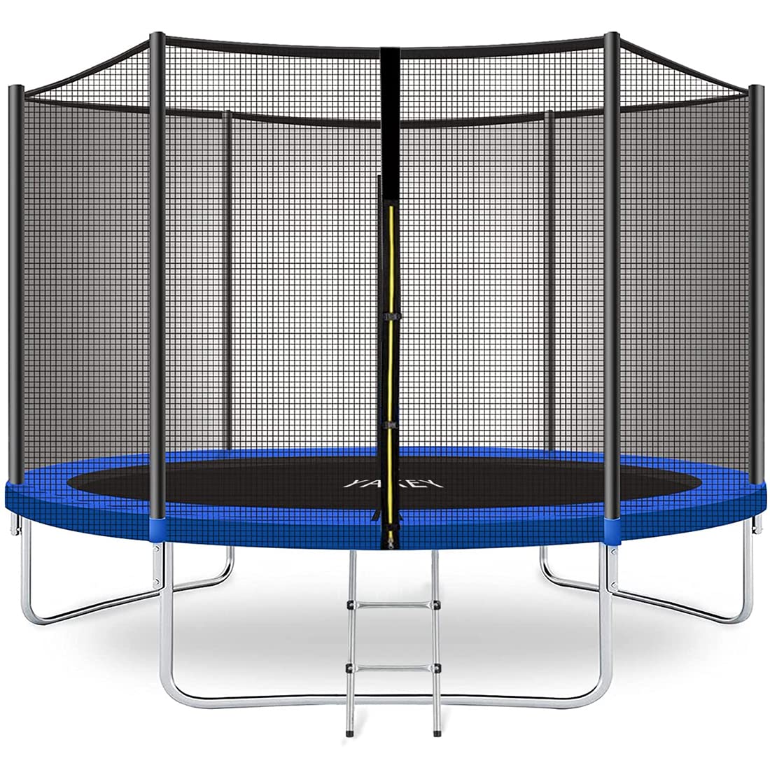 YAKEY Trampoline 10FT 12FT 15FT Recreational Trampolines with Safety Enclosure Net, ASTM Approved Combo Bounce Outdoor Waterproof Trampoline with Ladder for Kids and Family YAKEY