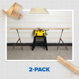 Houseables Roller Stand, Table Saw Outfeed Table, Outfeed Roller Stands for Woodworking, Roller Support Stand, Rolling Table Saw Stand, Power Tool Stands, Adjustable, Foldable, 135 LB Capacity, 2 Pack Houseables