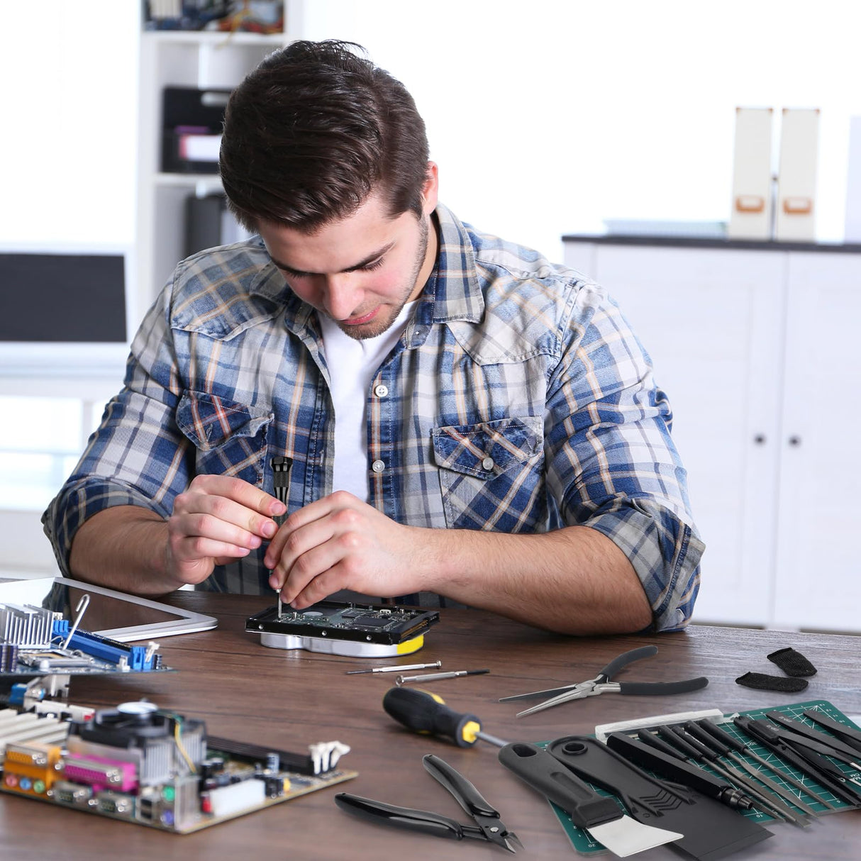 3D Printer Tools Kit Essential, 3D Printing Tools Kit, 3D Printer Accessories with 50Pcs (Deburring Tool, Wire Cutter, Drill, Scraper..) for Remove, Smoothing, Finishing, Deburring, Craving, Drilling KuanStore