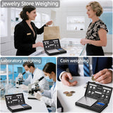 Gram Scale- 500g Ultra-Precise Digital Scale 0.01 Gram Accuracy for Jewelry, Diamonds, Gold & Silver, Portable Pocket Scale with LCD Display, Tare Function - Perfect for Jewelers & Collectors Yoncon