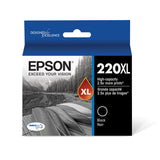 EPSON 220 DURABrite Ultra Ink High Capacity Black Cartridge (T220XL120-S) Works with WorkForce WF-2630, WF-2650, WF-2660, WF-2750, WF-2760, Expression XP-320, XP-420, XP-424 Epson