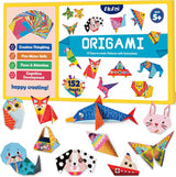 AluAbi Origami Kit for Kids, 144 Sheets Double Sided Origami Paper with Guiding Book, 72 Patterns Origami Set for Kids AluAbi