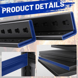 72''H Garage Shelving 2500lbs Heavy Duty Shelving 5T Adjustable Metal Shelves 35.4''W Garage Storage Shelves Easy to Assemable Shelving Units Utility Industaial Standing Shelf for Basemet Warehouses EWZXDB