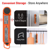 ThermoPro TP03H Digital Instant Read Meat Thermometer for Grilling Waterproof Kitchen Food LCD Thermometer with Calibration & Backlight Smoker Oil Fry Candy Thermometer ThermoPro