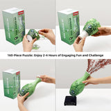 3D Puzzles Vase for Adults, 160 Pieces Puzzle Flower Vase for Home and Office Decor, DIY 4D Jigsaw Vase Arts and Crafts for Kids, Unique Housewarming Gifts for Moms YIZHOR