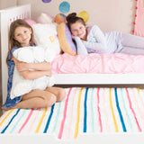 Max & Lily Twin Bed, Wood Bed Frame with Headboard For Kids with Trundle, Slatted, White Max & Lily