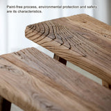 HXFAAFXH Farmhouse Wood Bench Indoor Dining Bench Seat for Living Room and Entryway with Armless Design and Short Height, Solid Wood Shoe Bench for Room, Bedroom(100x30x45/39.4x11.8x17.7in) HXFAAFXH