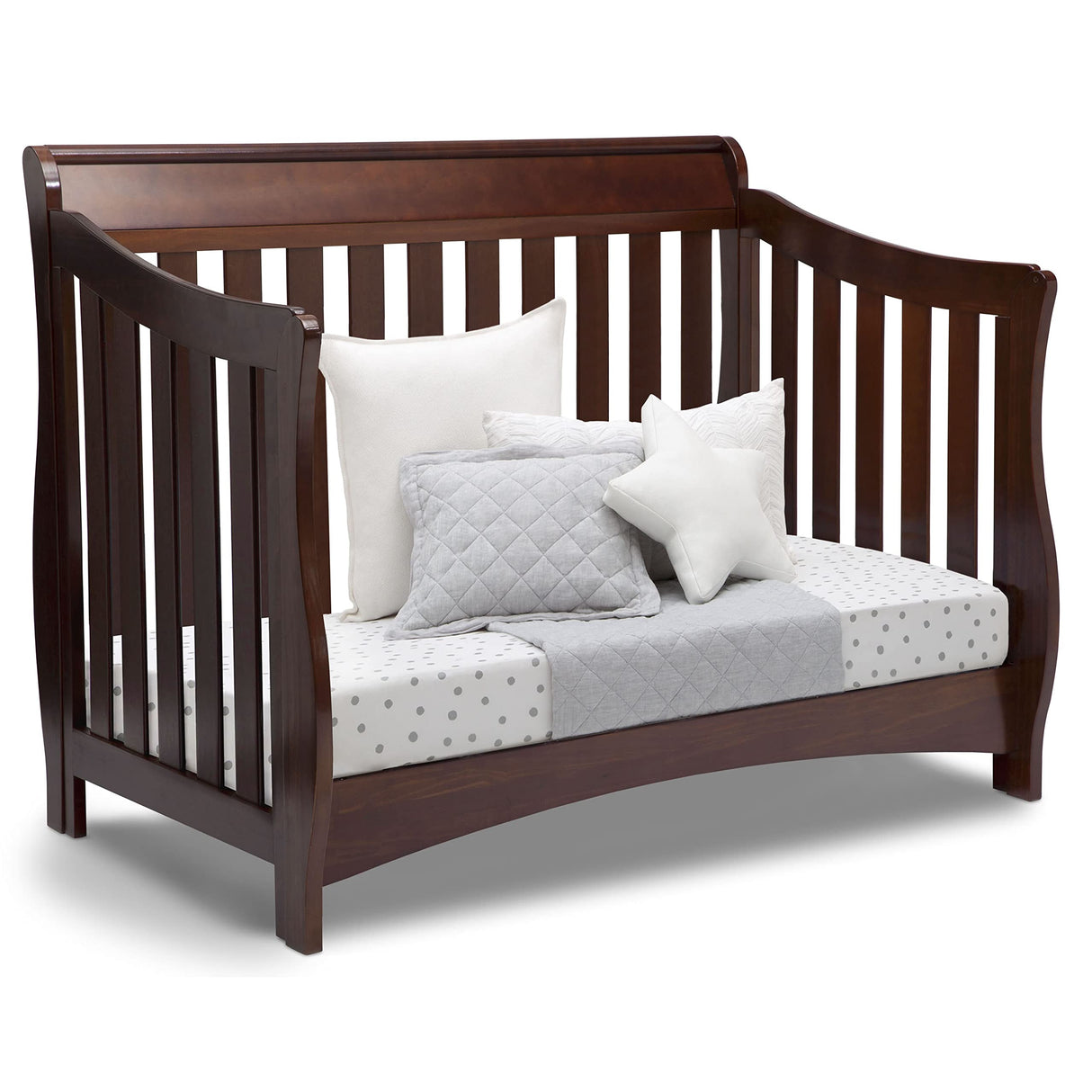 Delta Children Bentley S Series 4-in-1 Convertible Baby Crib, Chocolate Delta Children