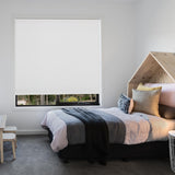 CALYX INTERIORS Blackout Cellular Honeycomb Shade, Cordless, 3/8" Single Cell, 34" W x 60" H, Blackout White Calyx Interiors