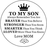 KOSTING Engraved Watches for Son Gifts from Mom to Sons Watch Graduation Gifts Engraved - to My Son Gift Love Mom KOSTING
