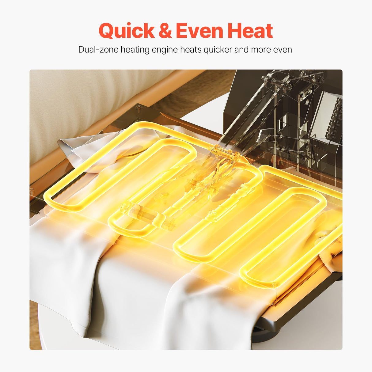 VEVOR Heat Press 15x15, High Pressure Heat Press Machine for T Shirts, Slide Out Professional Heat Press for Sublimation, Vinyl, Heat Transfer Projects, Heats Up Fast & Evenly, Green VEVOR