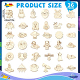 36 Outer Space Wooden Magnet Painting Craft Kit DIY Kids Astronaut Arts Crafts Painting Kit for Kids DIY Creativity Art Supplies for Boys Girls Party Favor Ages 4-8 8-12 Birthday Summer Crafts Gifts gisgfim