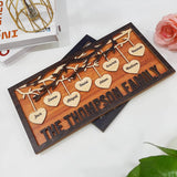 Personalized Family Tree Sign, Custom Name Wooden Family Tree Frame, Engraved Family Names Desk Plaque, Gifts for Anniversary Christmas Thanksgiving Housewarming SANDJEST