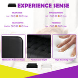 TYBOATLE Mid-Century Modern Striped PU Leather Loveseat Sofa w/ 2 USB Charging Ports, Love Seats Couches w/Pillow for Small Space, Living Room, Office, Apartment, Dorm, Office, 57“ W(White) (Black) TYBOATLE