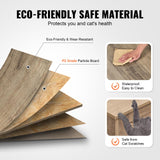 VEVOR Cat Litter Box Enclosure for 2 Cats, Litter Box Furniture Hidden with Double Rooms, Wooden Cat Box Cabinet Fit Most of Litter Box, 47.2" L x 18.5" W x 19.7" H, Greige VEVOR