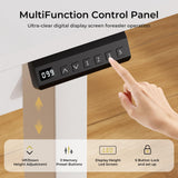 COMHOMA Electric Standing Desk with Drawers, 48 x 24'' Sit Stand up Desk with Monitor Stand, Laptop Stand, Height Adjustable Ergonomic Home Office Computer Desk with Memory Preset Controller COMHOMA