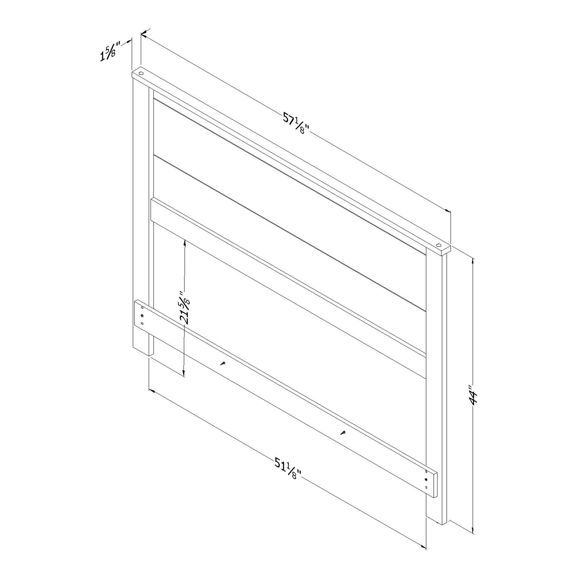 South Shore Fynn Headboard, Winter Oak - WoodArtSupply