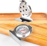 Oven Thermometer 50-300°C/100-600°F, Oven Grill Fry Chef Smoker Analog Thermometer Instant Read Stainless Steel Kitchen Cooking Thermometer PECULA