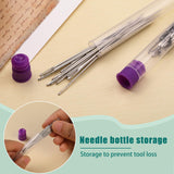 Bupete 65 Pcs Large Eye Blunt Needles Set, 12 Sizes Large Eye Sewing Needles, Tapestry Needles, Yarn Needles with Threaders, Embroidery Needles for Hand Sewing for Knitting Sewing Bupete