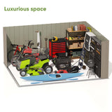 Patiowell 10 x 12 FT Metal Storage Shed for Outdoor, Steel Yard Shed with Design of Lockable Doors, Utility and Tool Storage for Garden, Backyard, Patio, Outside use Patiowell