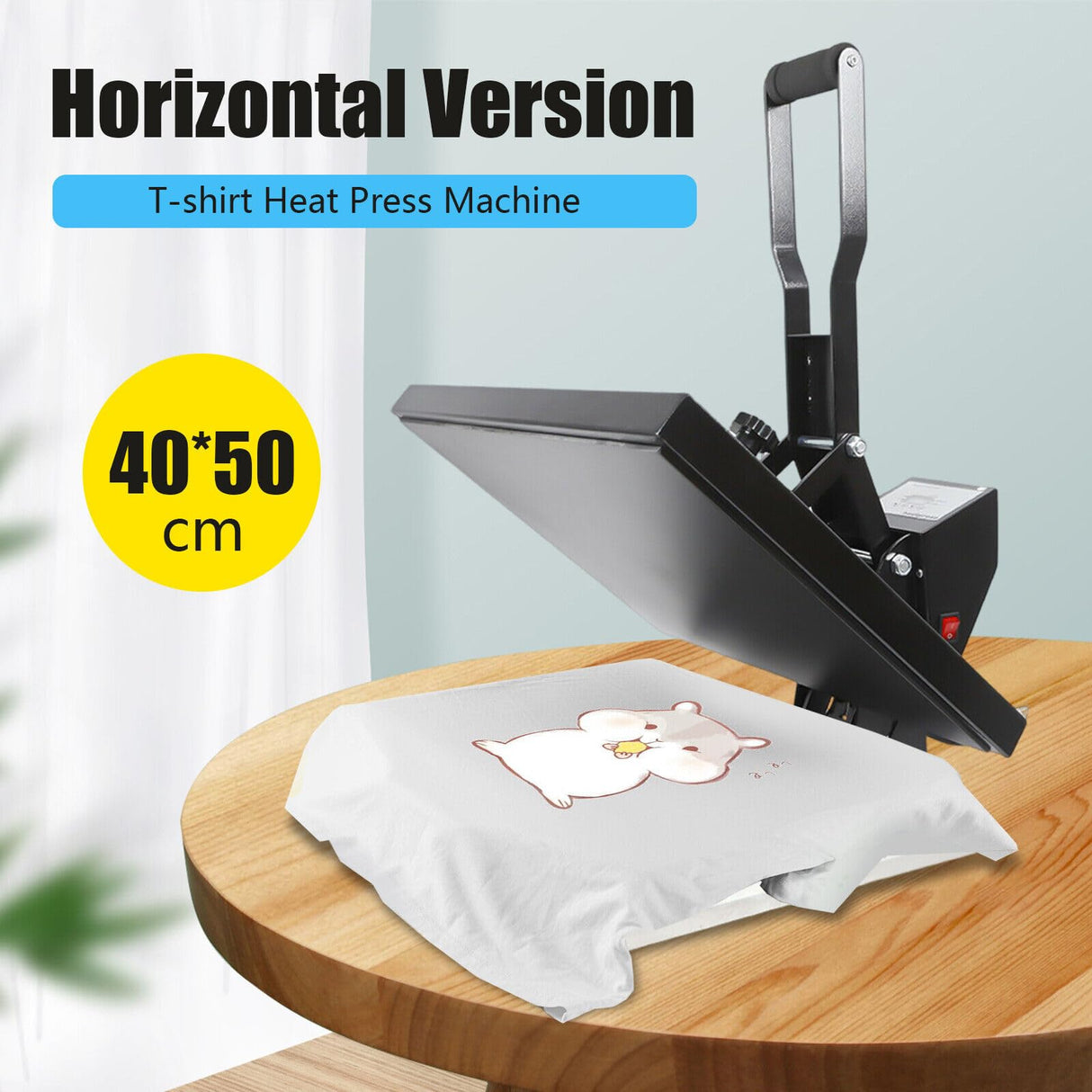 16‘ x 24’ Automatic Heat Press Clamshell Thermal Sublimation Printer for T-Shirts, for Pillowcases, Fabric Puzzles Photos, Metal Rocks, Digital Displays, T-Shirt DIY HP480 1400W TANAUT