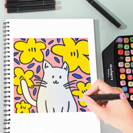 Alcohol Markers, 80 Colors Dual Brush Tip Permanent Art Markers, Coloring Marker, for Book Painting Card Making, Back-to-School Gifts Godgoy