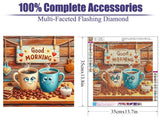 cdjlddww Coffee Cups Diamond Painting Kits for Adults, 5d Diamond Painting for Adults, DIY Full Drill Diamond Dots Paintings Picture Arts Craft for Home Wall Art Decor 14x14Inch cdjlddww