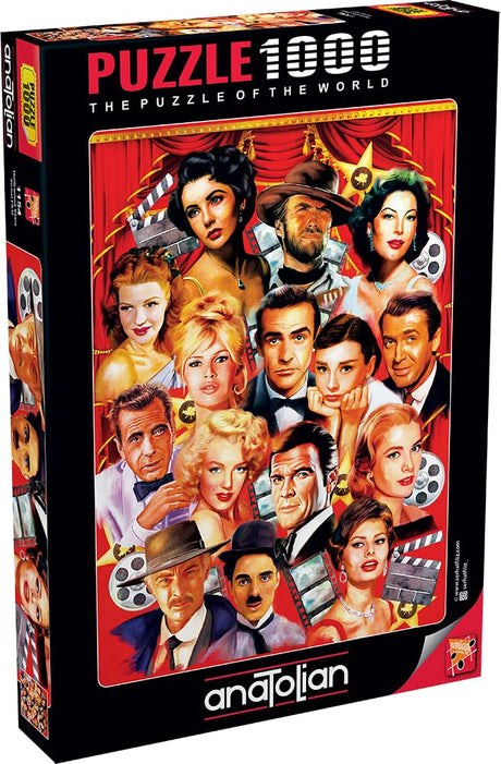 Anatolian Puzzle - Hollywood Stars, 1000 Piece Puzzle, #1154 Anatolian