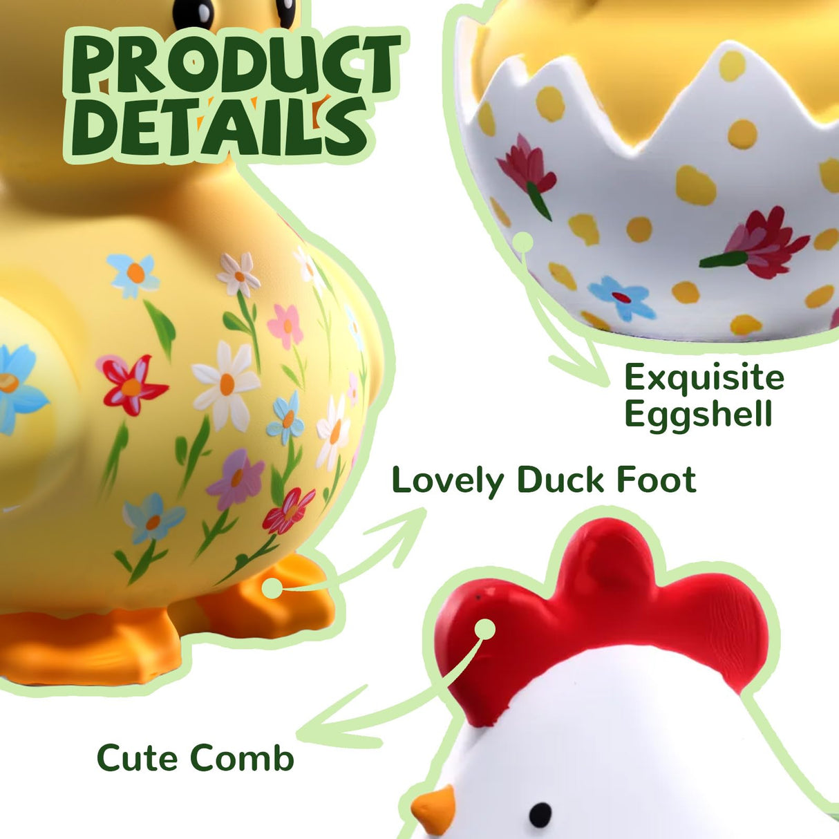 LET’S Resin 3pcs Animal Resin Molds, Large 3D Chicken & Duck Resin Molds Silicone, Flexible Effortless Demoldable Epoxy Molds for Resin Casting, Soap, Candle, Flowers Preservation, Chicken Decor LET'S RESIN