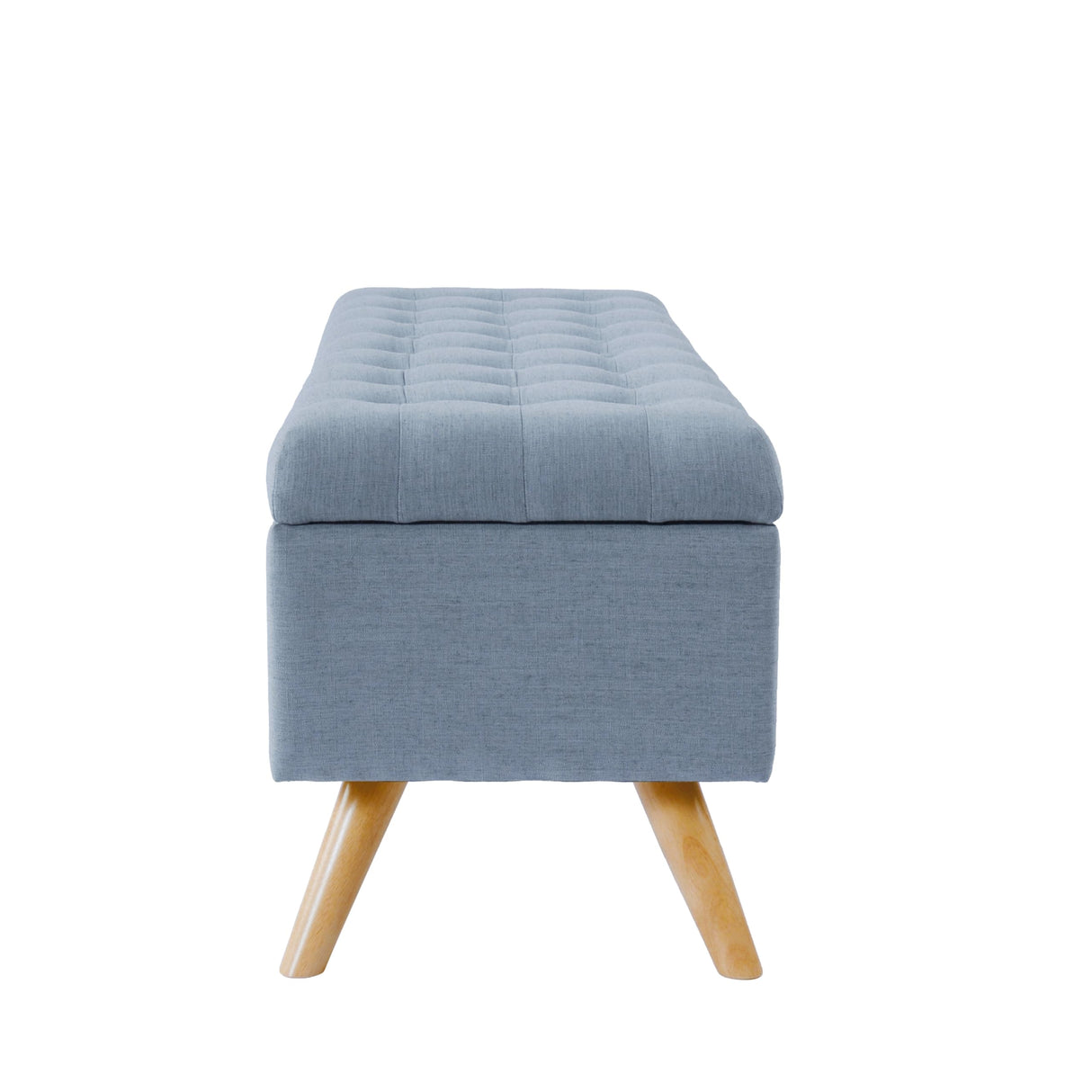 HomePop Modern Storage Bench, Blue Large HomePop