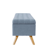 HomePop Modern Storage Bench, Blue Large HomePop