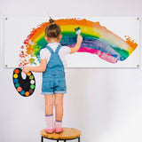 FVIEXE 6PCS 2x4 Ft Polyester Oxford Cloth Sublimation Vinyl Banner Blank DIY Signs Banner with Free Hanging Rope for Indoor Outdoor Wall Decoration Party Birthday Halloween Thanksgiving FVIEXE