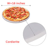 GGC 16 inch Pizza Stone for Ovens, Grill and BBQ to Cook Perfect Crispy Crust Pizza, Bread and Cookies at Home and Outdoor, Smooth Round Shape Pizza Stone Distributes Heat Evenly GGC
