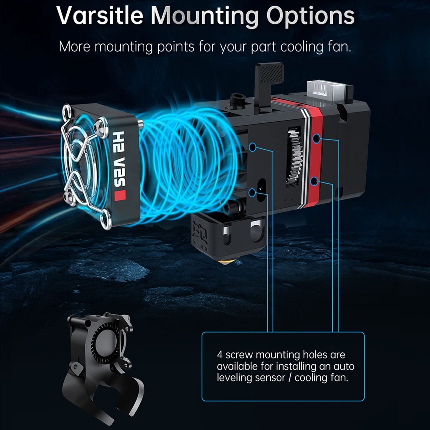 BIQU H2 V2S Direct Drive Extruder for BIQU BX, New Upgrade Dual Gear Extruder DIY for Creality Ender Series, CR Series, Anycubic Mega S, Geeetech 3D Printers - WoodArtSupply