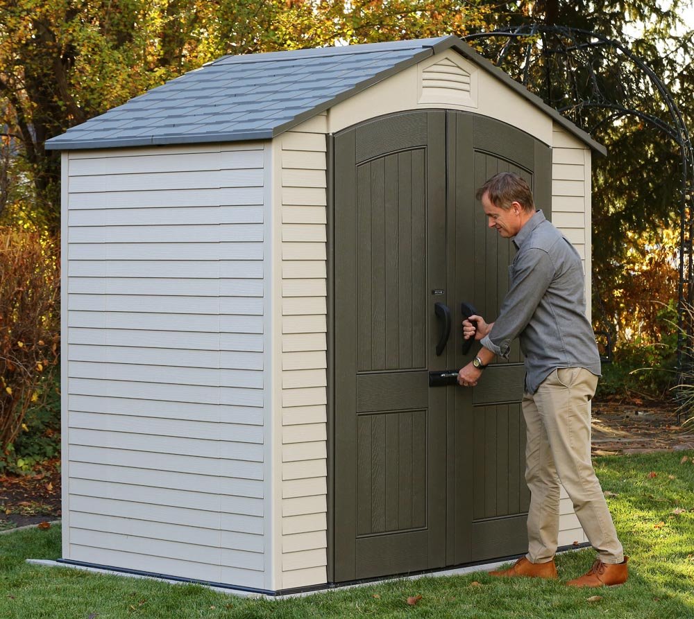 Lifetime 60057 Outdoor Storage Shed, 7 x 4.5' Lifetime