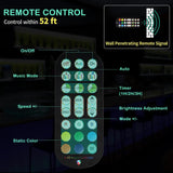 MESAILUP 60 Inch Detachable LED Lighted Liquor Bottle Display 3 Step Illuminated Bottle Shelf 3 Tier Home Bar Drinks Commercial Lighting Shelves with Remote Control (3 Tier, 60 inch) MESAILUP