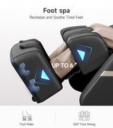 Real Relax 3D Massage Chair Full Body SL-Track, Zero Gravity Recliner with 16 Massage Modes, Body Scan, Wasit Heating, Foot Rollers, Bluetooth, Favor-22 Black Real Relax