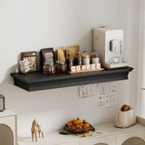 Eylar Intact Secret Home Decor with Hidden Storage, Floating Night Stand with Gun Drawer, Space-Saving Gun Shelf for Bedroom, Hallway, Office, Solid Wood (Black) Eylar