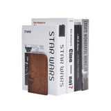 Pandapark Wood,Non-Skid Bookend for Shelves,Heavy Duty,Book Stand for CDs,1 Pair pandapark