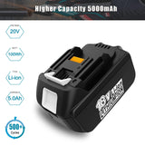 ZJEOSO Replacement for Makita 18V Battery BL1850B 5.0Ah Lithium Compatible with Makita Battery 18 Volt BL1860B BL1850B BL1840B BL1830B BL1815B Series Batteries ZJEOSO