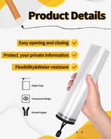 SUNEE Multisize Mesh Zipper Pouches (Black, 21 Packs), Water-Resistant Zip Bag for School Office Supplies, Puzzles & Games Organizing Storage SUNEE