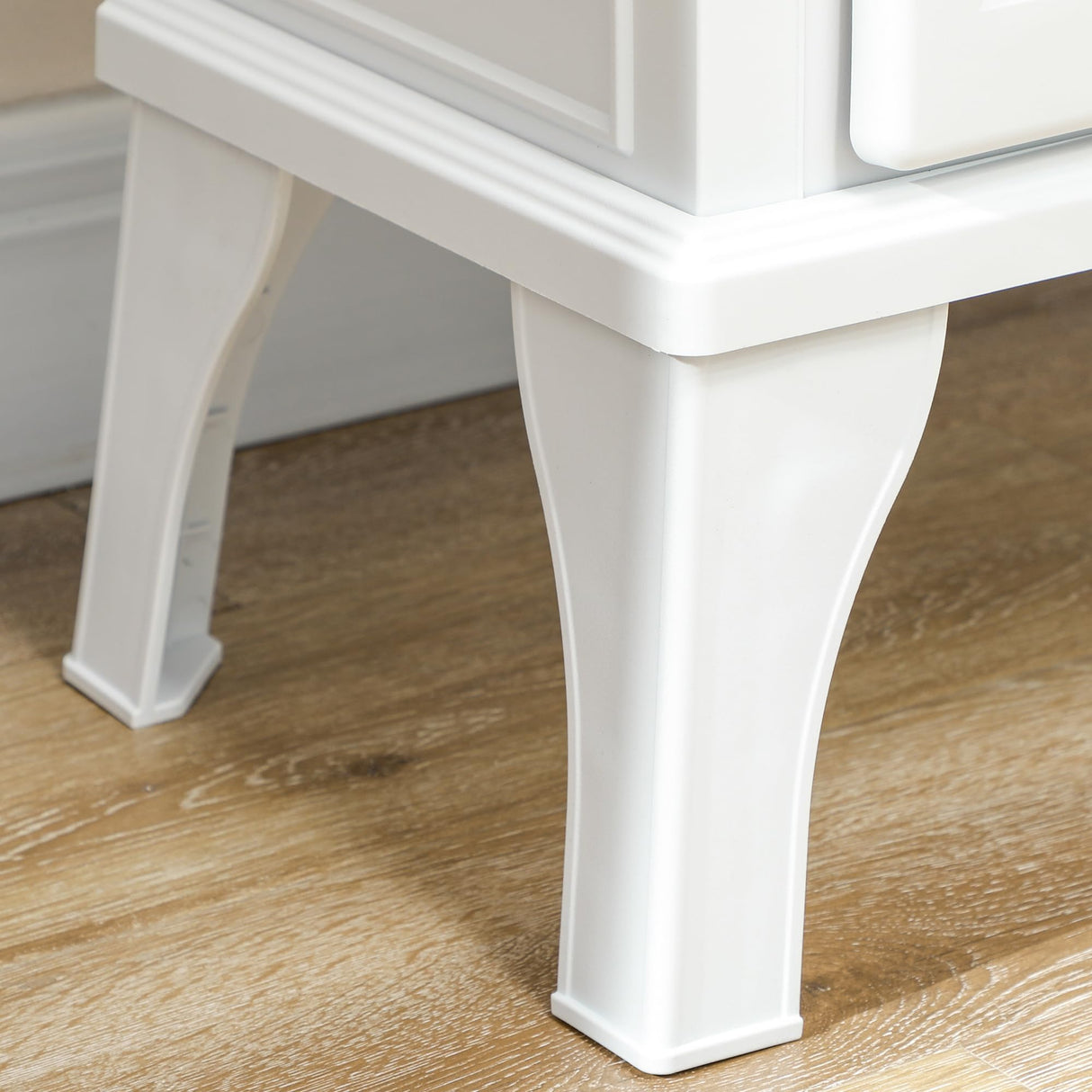 HOMCOM Electric Fireplace Stove, 24" Freestanding Electric Fireplace Heater with Remote, Realistic 3D Flame Effect, Thermostat, Overheat Protection, 1000W/1500W, White HOMCOM